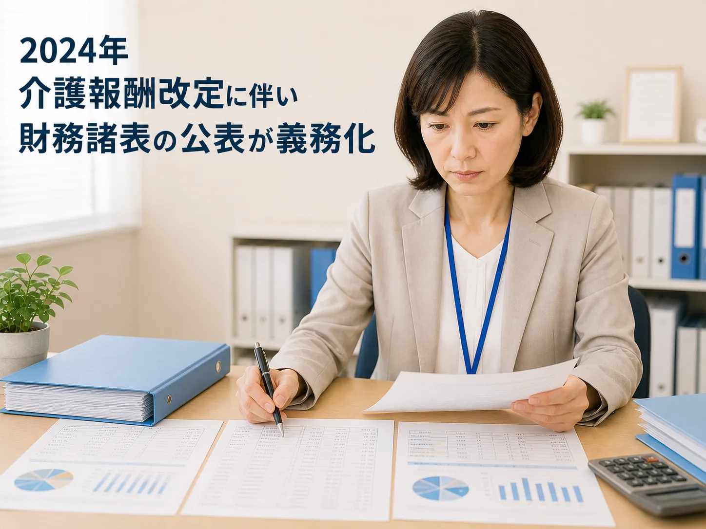 2024年介護報酬改定に伴い財務諸表の公表が義務化
