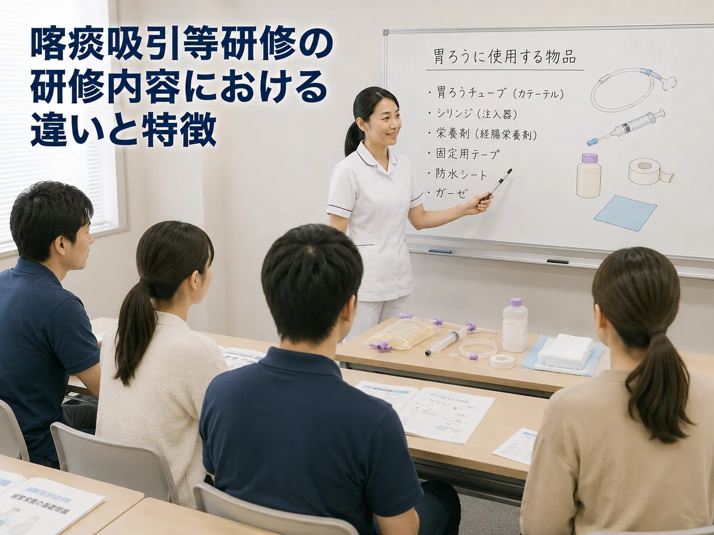 喀痰吸引等研修の研修内容における違いと特徴
