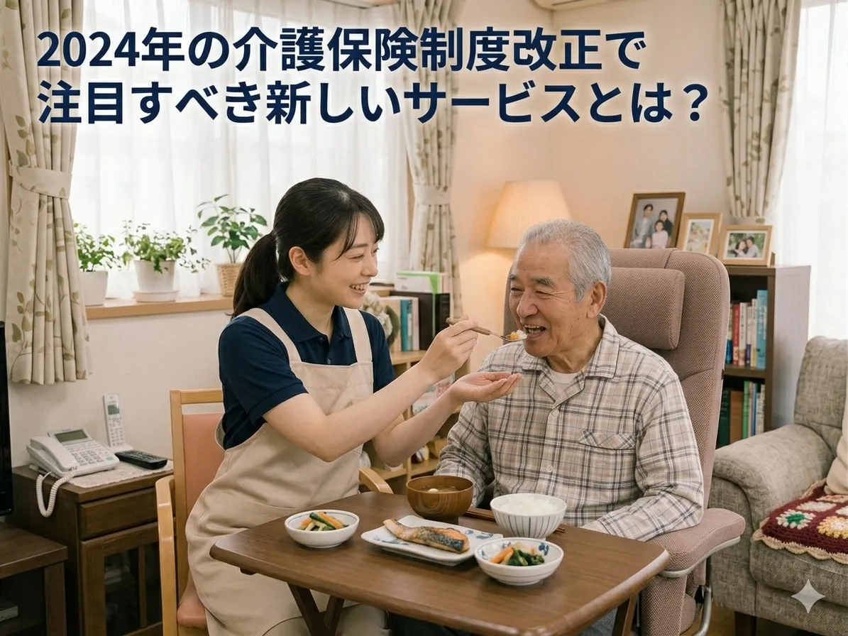 2024年の介護保険制度改正で注目すべき新しいサービスの形について解説
