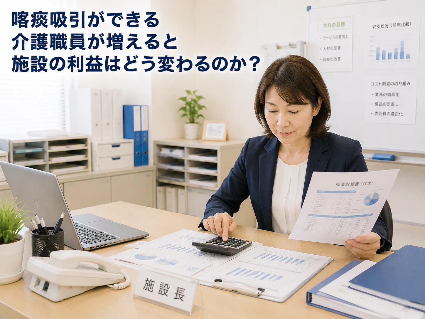 喀痰吸引ができる介護職員が増えると施設の利益はどう変わるのか？