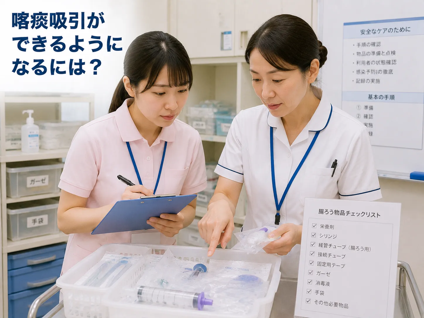喀痰吸引ができるようになるには？喀痰吸引等研修について解説