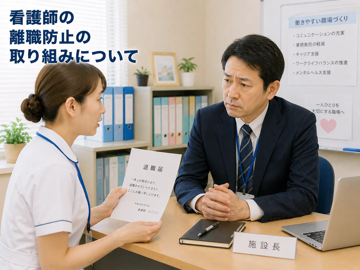 看護師の離職防止の取り組みについて