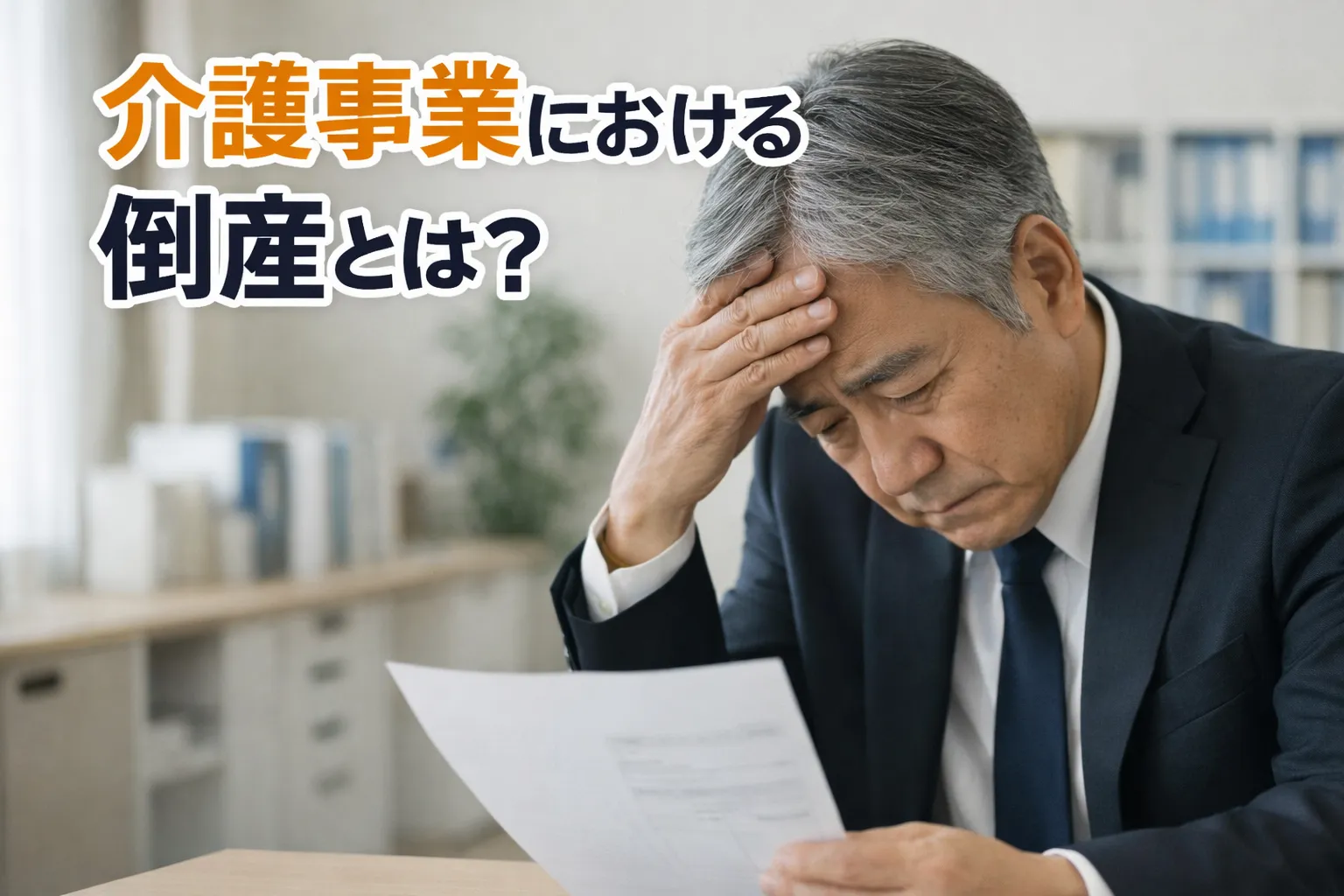 介護事業における倒産とは？理由から経営難への対策まで詳しく解説