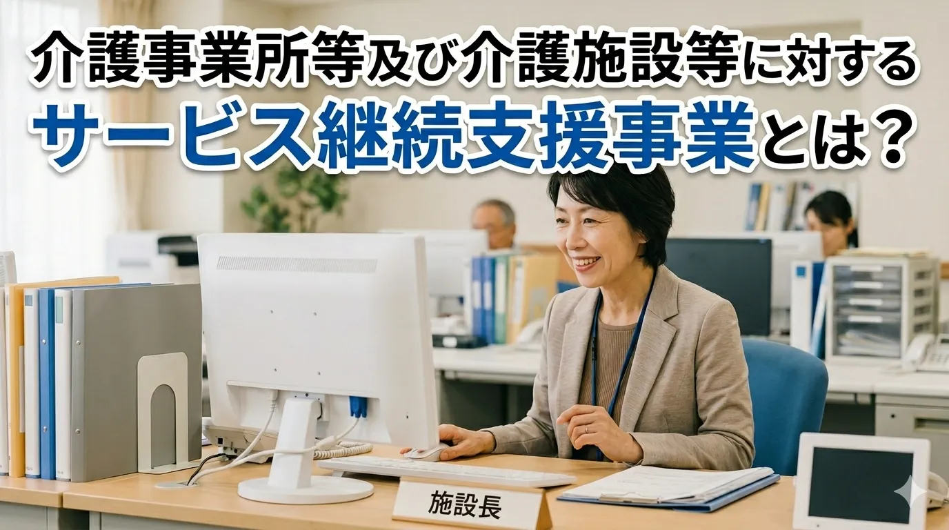 介護事業所等及び介護施設等に対するサービス継続支援事業とは?