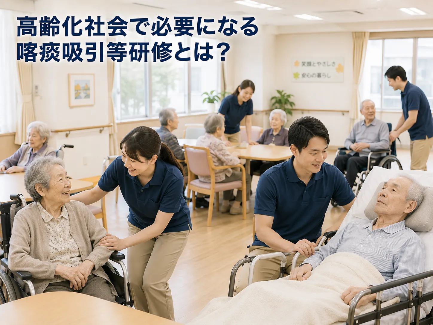 高齢化社会で必要になる喀痰吸引等研修とは