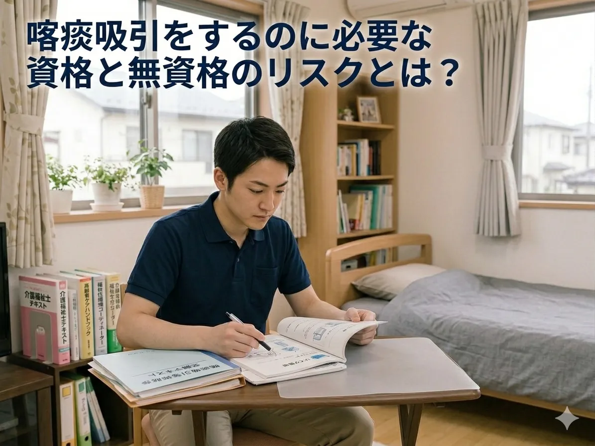 喀痰吸引をするのに必要な資格と無資格のリスクについて解説